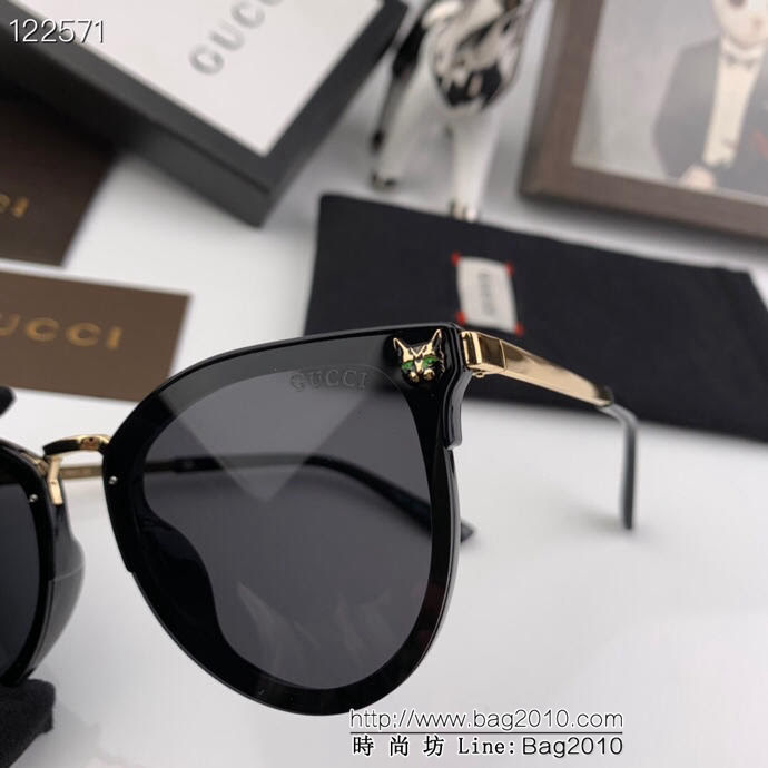 GUCCI古馳 2019網紅同款 古奇新款 大框偏光墨鏡 寶麗來超清偏光太陽鏡 3346  lly1179